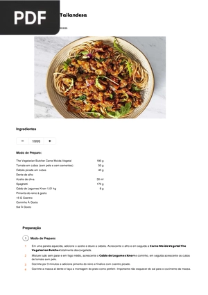 Spaguetti à Moda Tailandesa