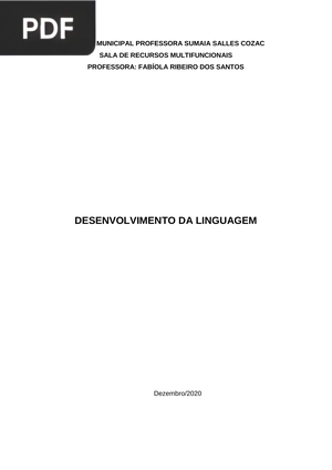 Desenvolvimento da linguagem