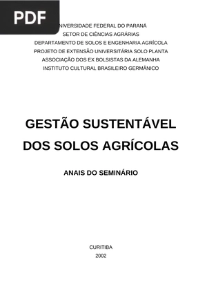 Gestão sustentável dos solos agrícolas
