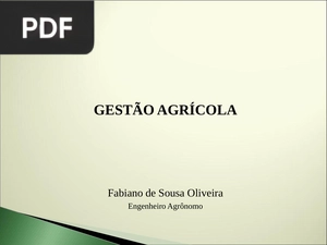 Gestão agrícola (Apresentação)