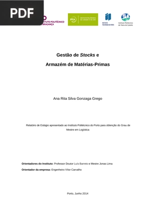 Gestão de Stocks e Armazém de Matérias-Primas