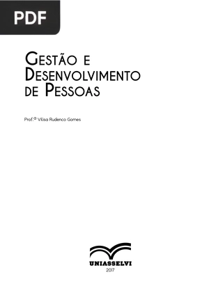 Gestão e Desenvolvimento de Pessoas