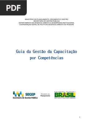 Guia da Guia da Gestão da Capacitação Gestão da Capacitação por Competências