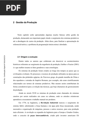 Gestão da Produção