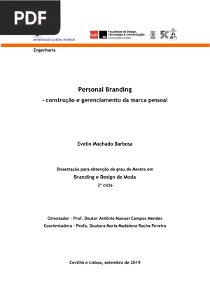 Personal Branding - construção e gerenciamento da marca pessoal