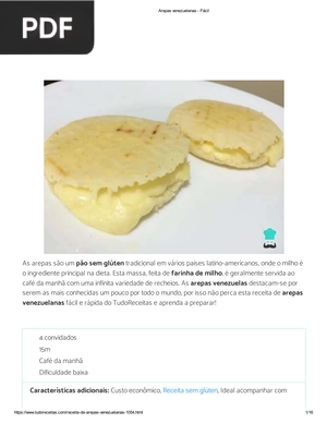 Receita de Arepas venezuelanas