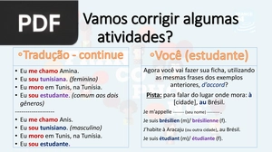 Salut! Vamos corrigir algumas atividades?