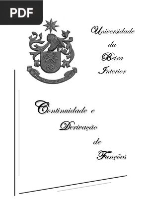 Continuidade e Derivação de Funções