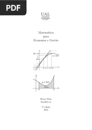 Matemática para Economia e Gestão