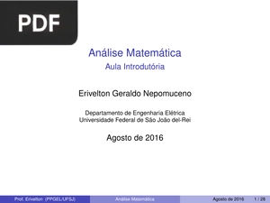 Análise Matemática (Apresentação)