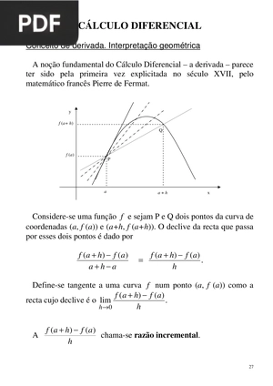 Cálculo Diferencial (Artigo)