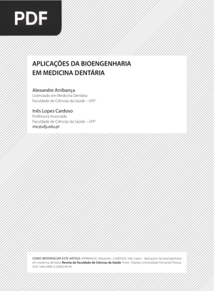 Aplicações da bioegenharia em medicina dentária (Artigo)