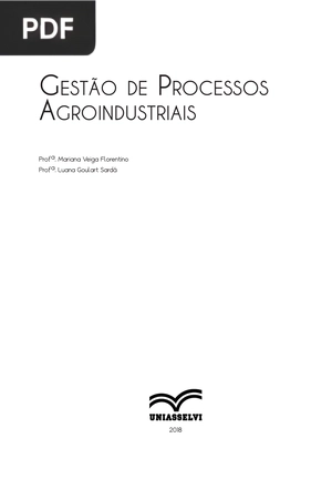 Gestão de Processos Agroindustriais