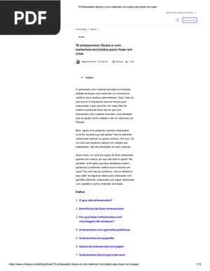 15 artesanatos fáceis e com materiais reciclados para fazer em casa