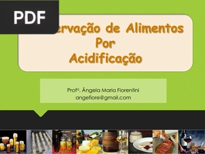 Conservação de Alimentos por Acidificação (Apresentação)
