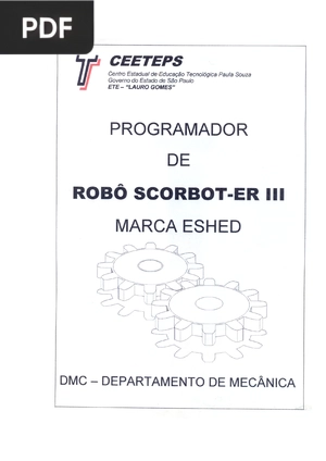 Programador de robô scorbot-er II