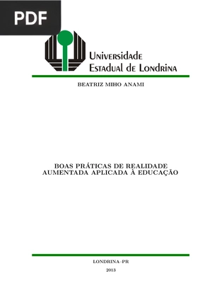 Boas Práticas de realidade aumentada aplicada á educação