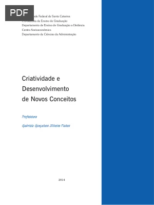 Criatividade e Desenvolvimento de Novos Conceitos