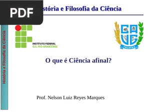 História e Filosofia da Ciência (Apresentação)