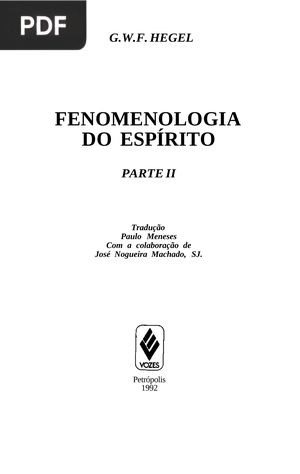 Fenomenologia do Espírito