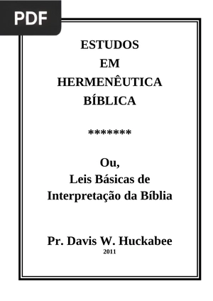 Hermenêutica Bíblica