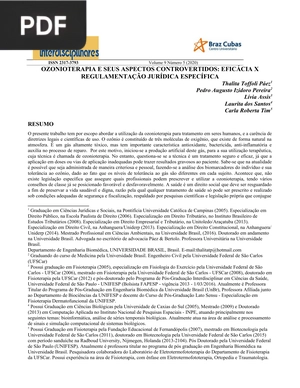 Ozonioterapia e seus aspectos controvertidos