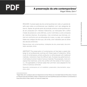 A preservação da arte contemporânea