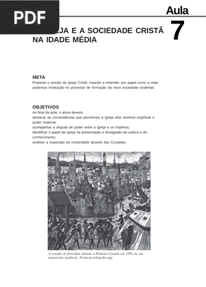 A igreja e a sociedade cristã na idade média