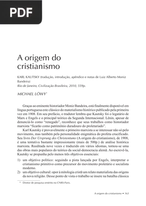 A origem do cristianismo (Artigo)