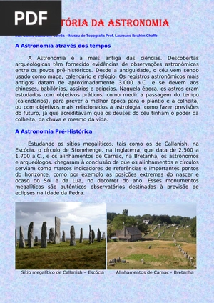 História da Astronomia