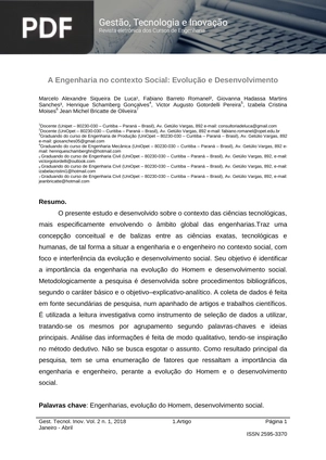 A Engenharia no contexto Social