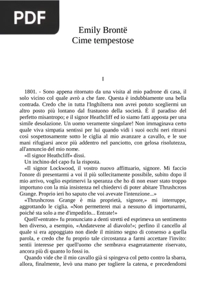 Cime tempestose (O Morro dos Ventos Uivantes)