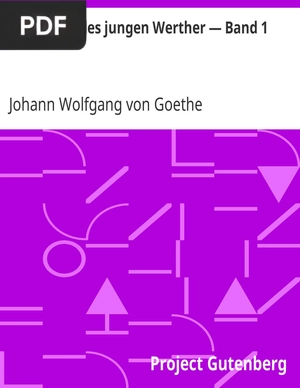 Die Leiden des jungen Werther - Band 1 (Os Sofrimentos do Jovem Werther, parte 1)