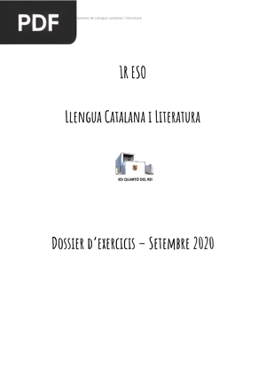 Llengua Catalana I Literatura