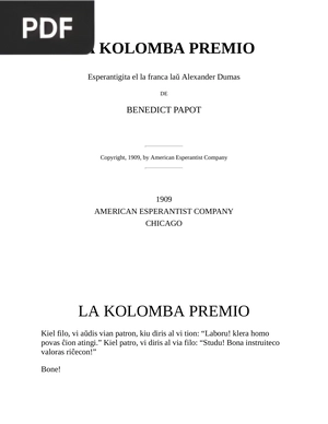 La kolomba premio