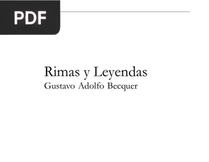 Rimas y Leyendas (Rimas e lendas)