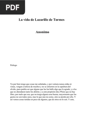 La vida de Lazarillo de Tormes (Lazarillo de Tormes)