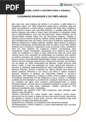 Cachinhos Dourados e os três ursos