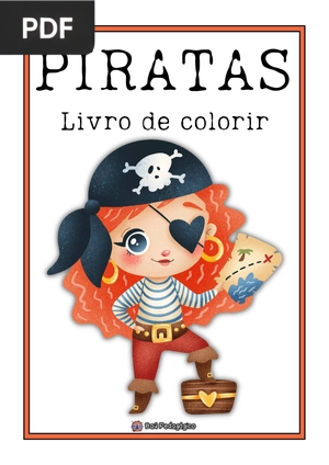 Livro de colorir piratas