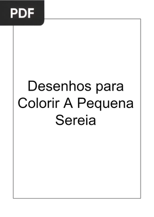Desenhos para Colorir A Pequena Sereia