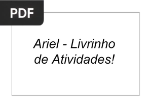 Ariel - Livrinho de Atividades!