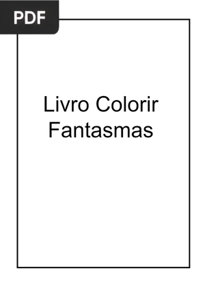 Livro Colorir Fantasmas