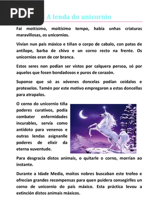 A lenda do unicornio