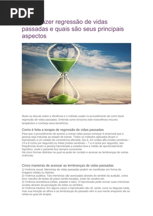 Como fazer regressão de vidas passadas e quais são seus principais aspectos