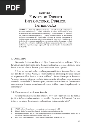Fontes do Direito Internacional Público: Introdução