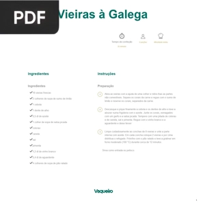 Vieiras à Galega