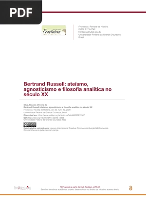 Bertrand Russell -  ateísmo, agnosticismo e filosofia analítica no século XX