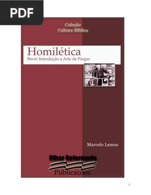 Homilética: Breve Introdução a Arte de Pregar