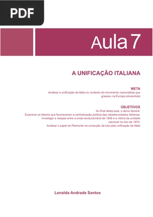 A Unificação Italiana