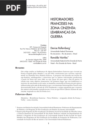 Historiadores Franceses Na Zona Cinzenta -  Lembranças Da Guerra.